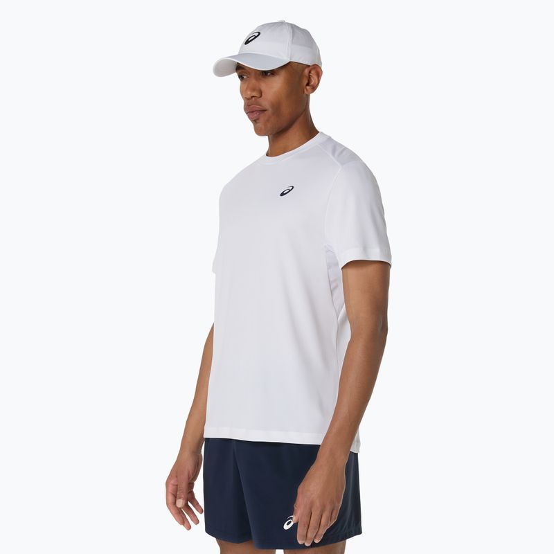 Tricou de tenis ASICS Court Top pentru bărbați, alb strălucitor 5