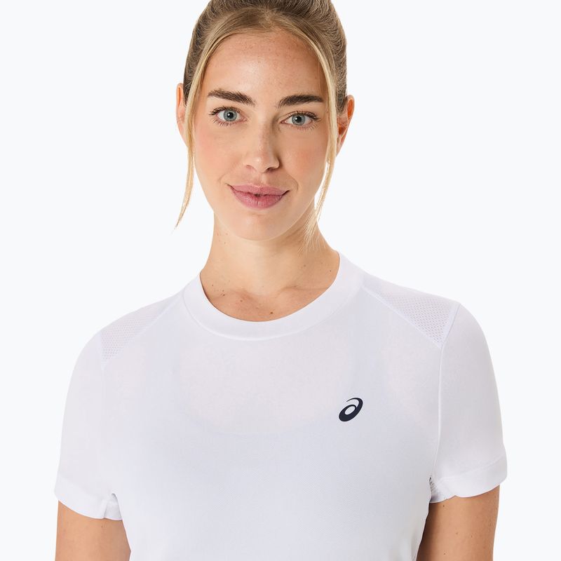 Tricou de tenis pentru femei ASICS Court Top W alb strălucitor 4