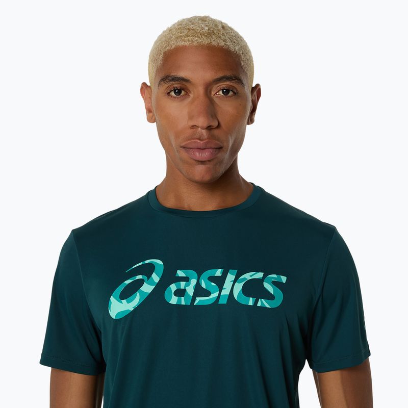 Tricou de tenis pentru bărbați ASICS Match Seasonal Graphic Tee saxon green 4