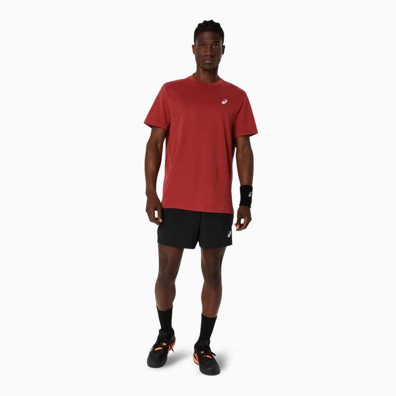 ASICS cămașă de tenis pentru bărbați Court Top burnt red 2