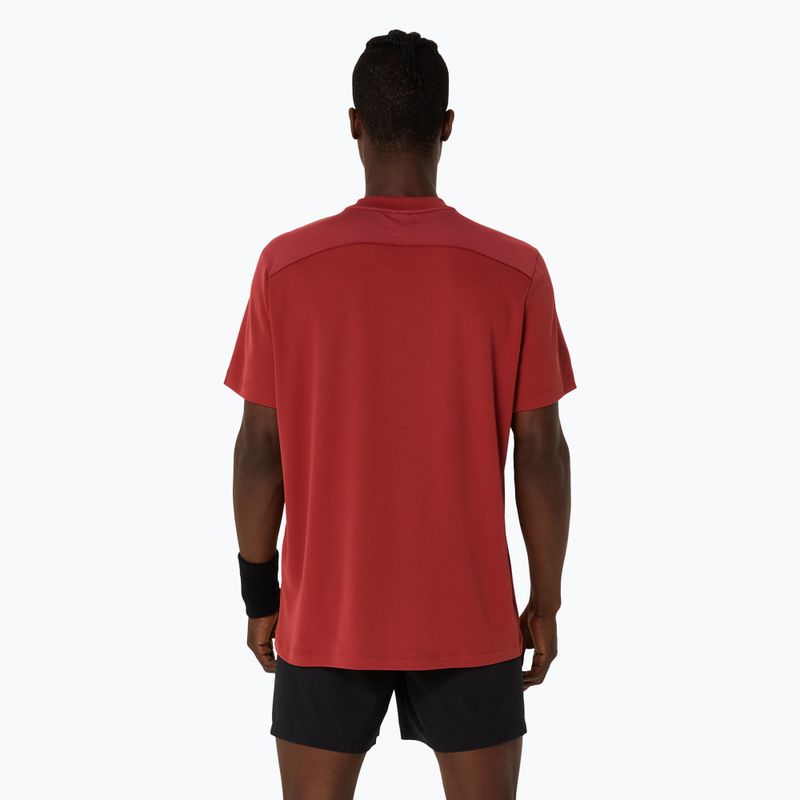 ASICS cămașă de tenis pentru bărbați Court Top burnt red 3