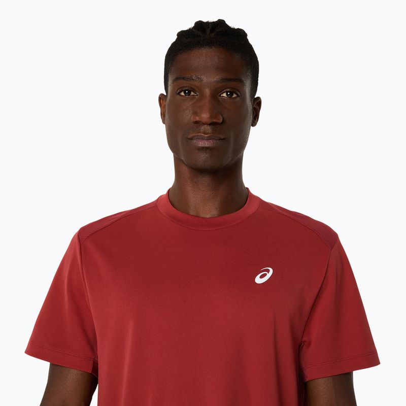 ASICS cămașă de tenis pentru bărbați Court Top burnt red 4