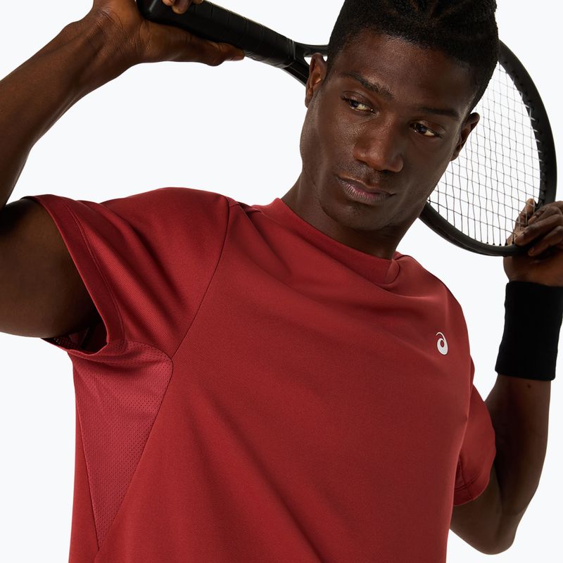 ASICS cămașă de tenis pentru bărbați Court Top burnt red 6