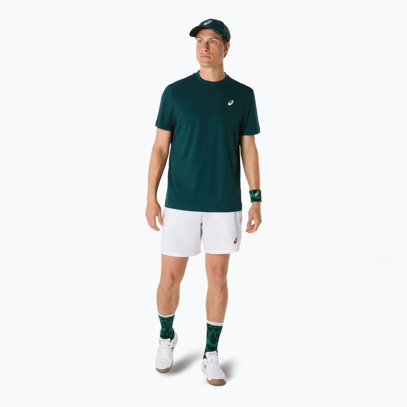 ASICS tricou de tenis pentru bărbați Court Top verde saxon 2