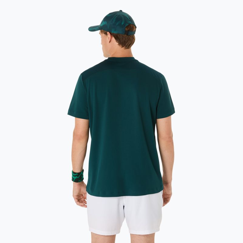 ASICS tricou de tenis pentru bărbați Court Top verde saxon 3