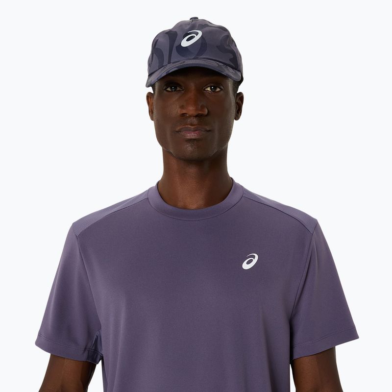 Tricou de tenis ASICS Court Top violet gri pentru bărbați 4