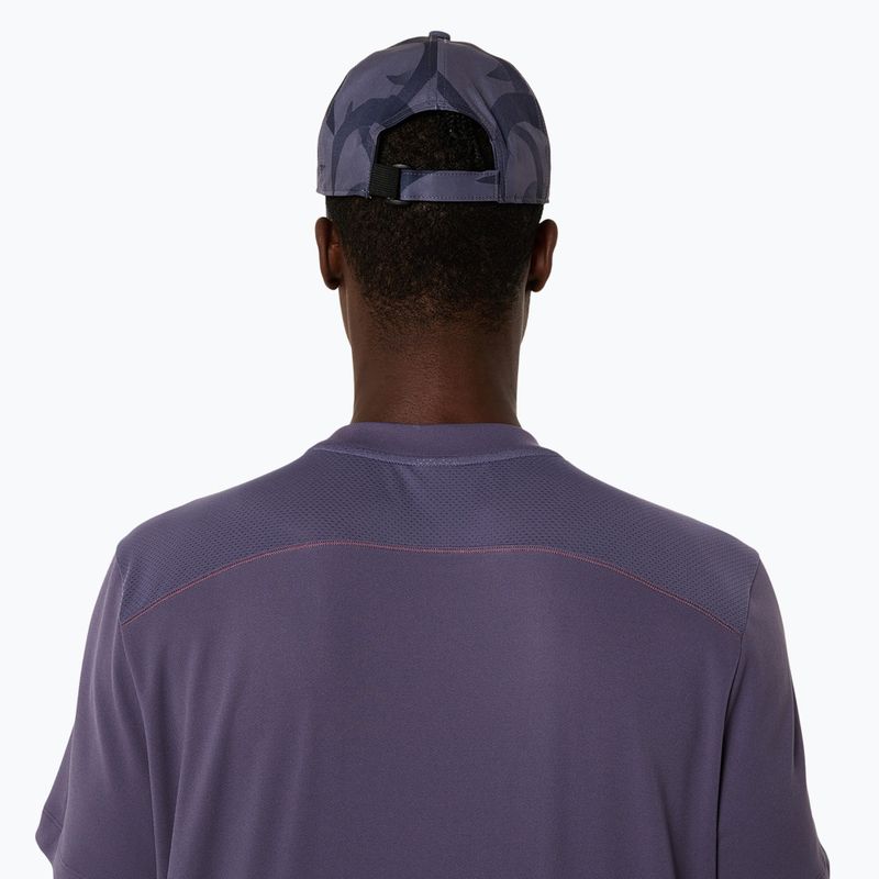 Tricou de tenis ASICS Court Top violet gri pentru bărbați 5