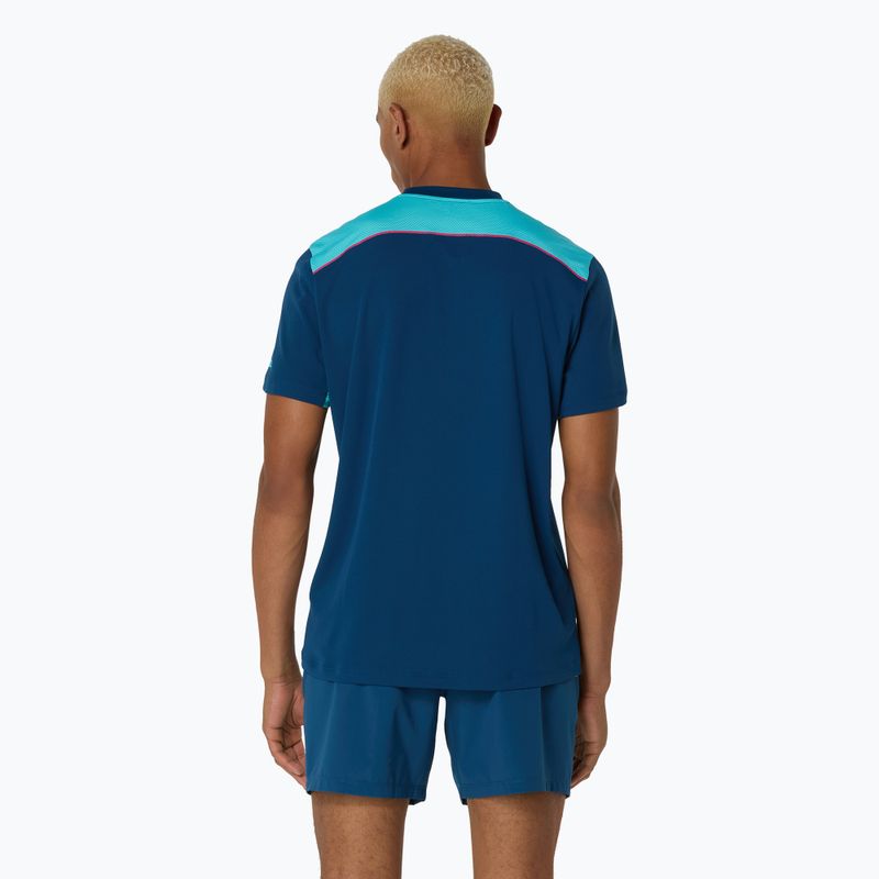Tricou de tenis pentru bărbați ASICS Padel Court Top mako blue 3