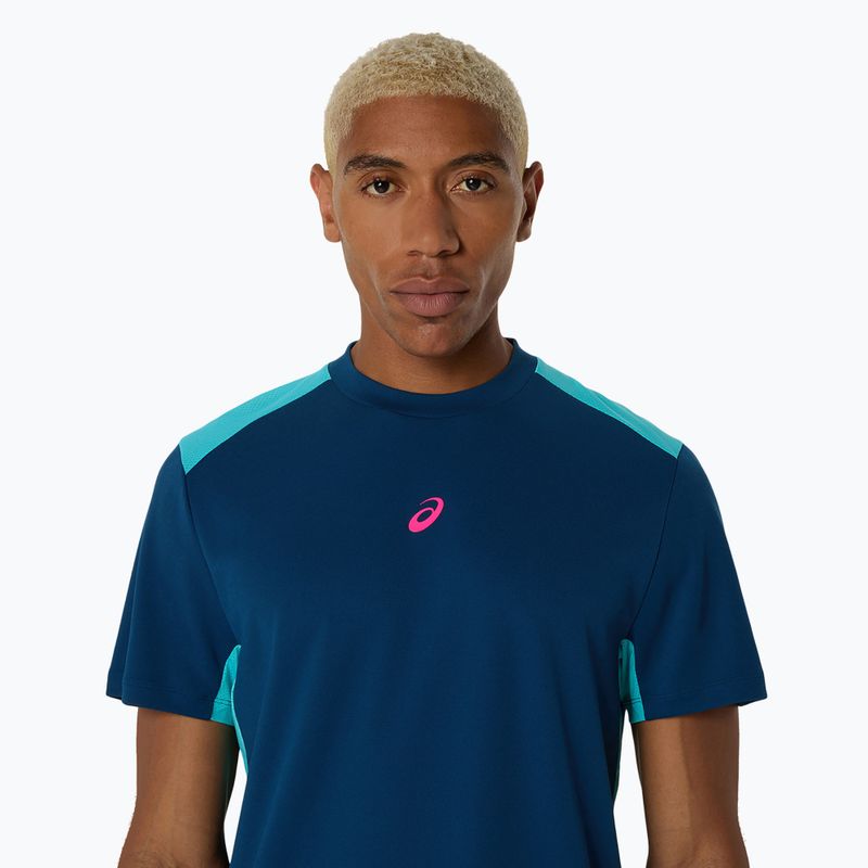 Tricou de tenis pentru bărbați ASICS Padel Court Top mako blue 4