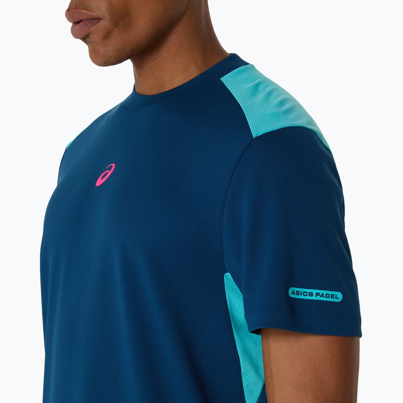 Tricou de tenis pentru bărbați ASICS Padel Court Top mako blue 5