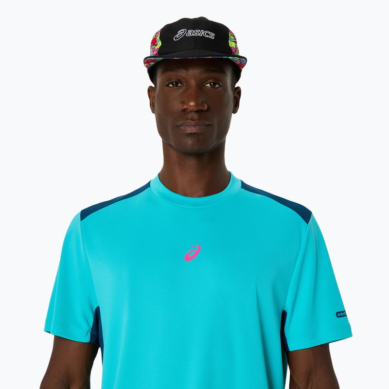 Tricou de tenis pentru bărbați ASICS Padel Court Top energy aqua 4
