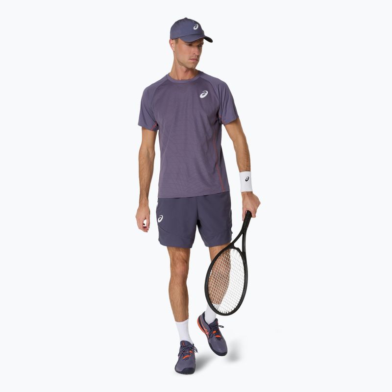 ASICS Match Actibreeze Top pentru bărbați tricou de tenis violet gri 2