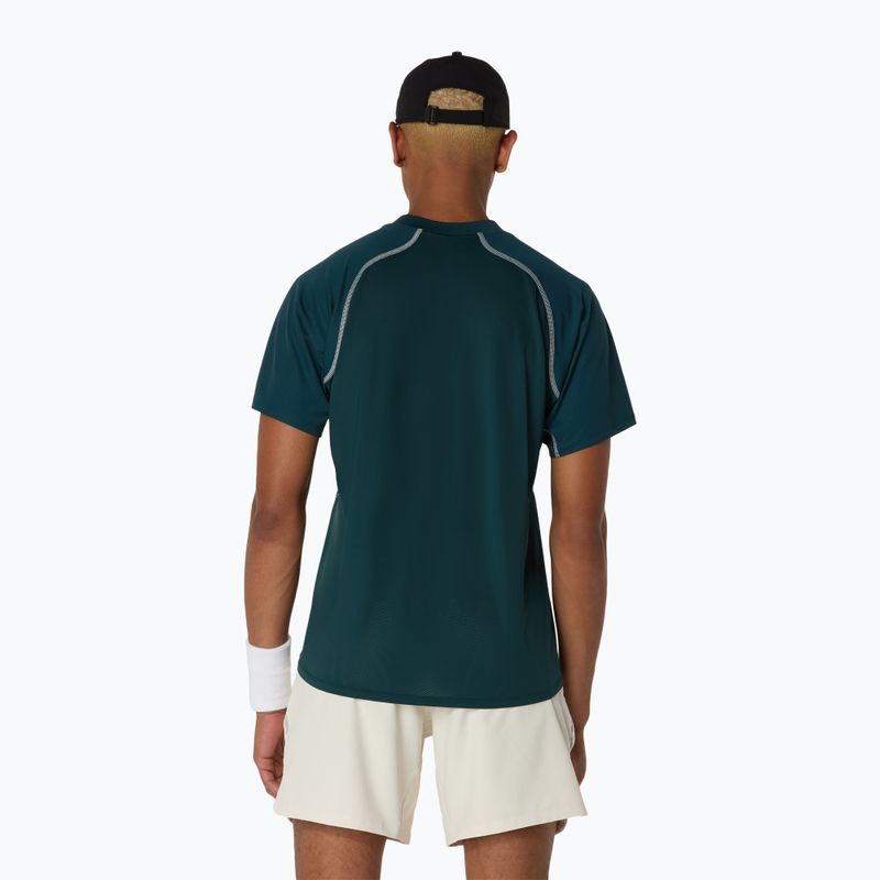 ASICS Match Actibreeze Polo Shirt verde saxon pentru bărbați 3