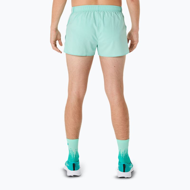 Pantaloni scurți de alergare pentru bărbați ASICS Core Split Short oasis green 3