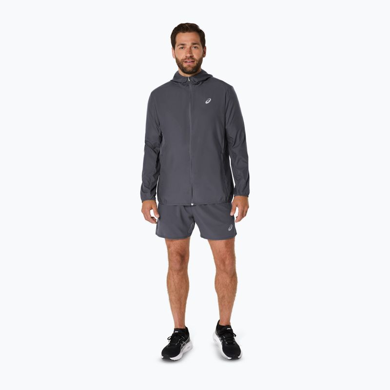Geacă de alergare pentru bărbați ASICS Core carrier grey 2