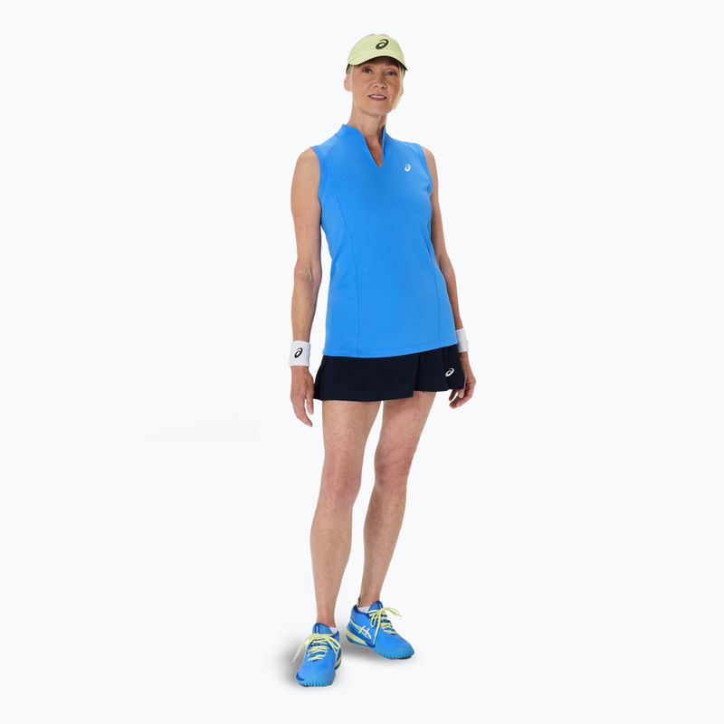 Tricou de tenis pentru femei ASICS Court Tank W blue coast 2