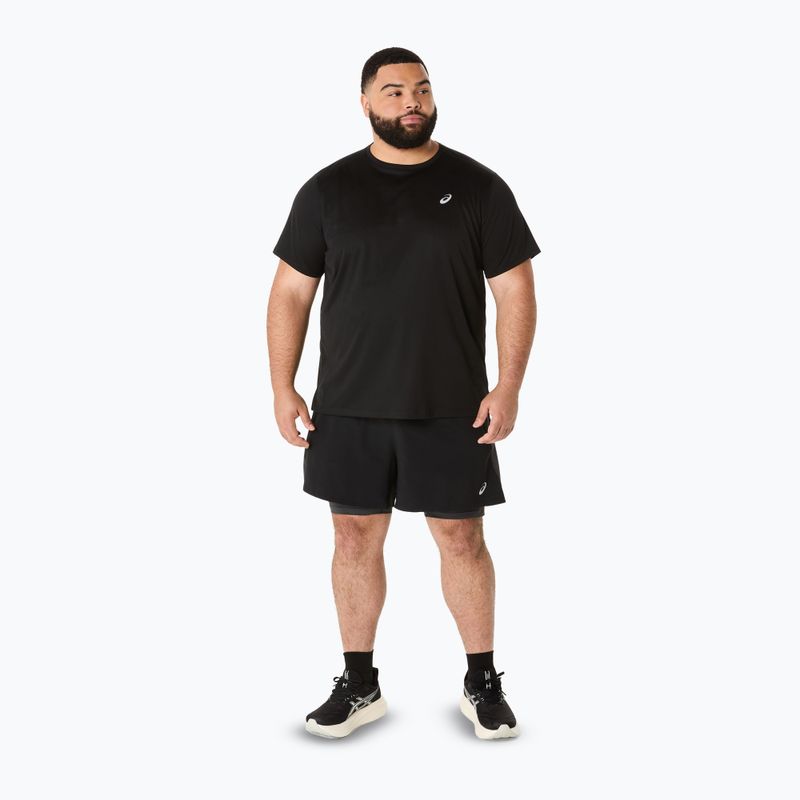 Pantaloni scurți de alergare pentru bărbați ASICS Road 2N1 5IN performance black/graphite grey 2