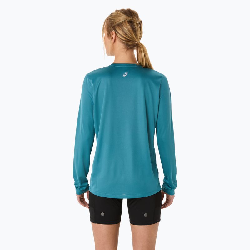 Longsleeve de alergare pentru femei ASICS Fujitrail Logo atlantis blue 3