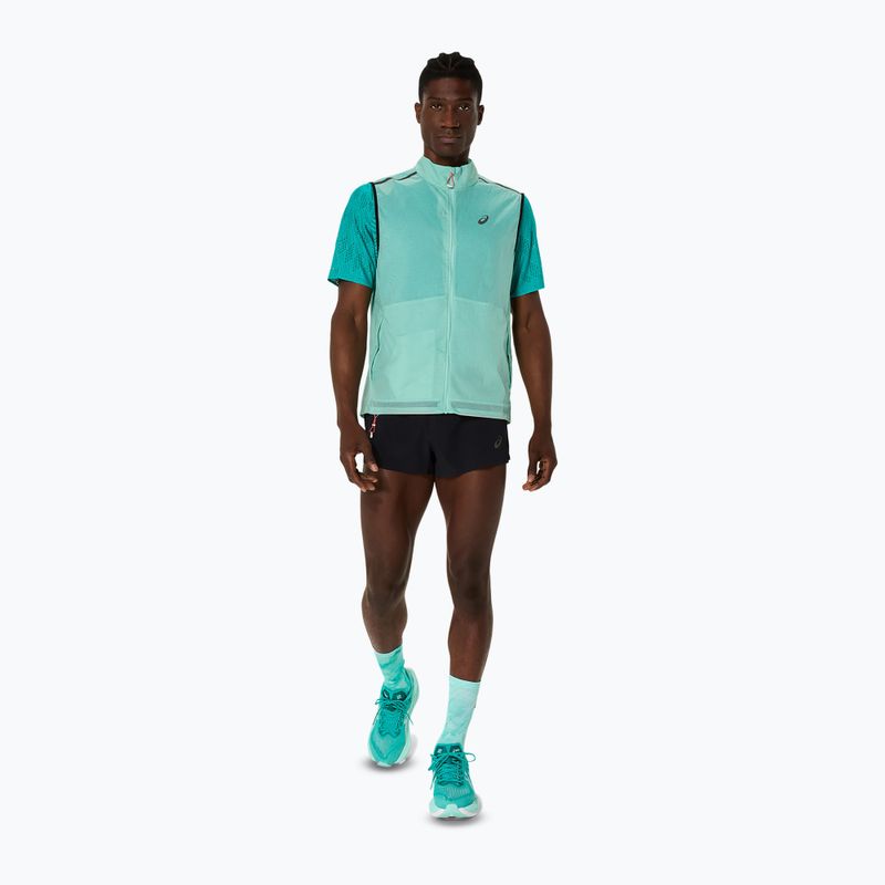 Bărbați Asics Metarun Packable alergare fără mâneci oasis verde 2