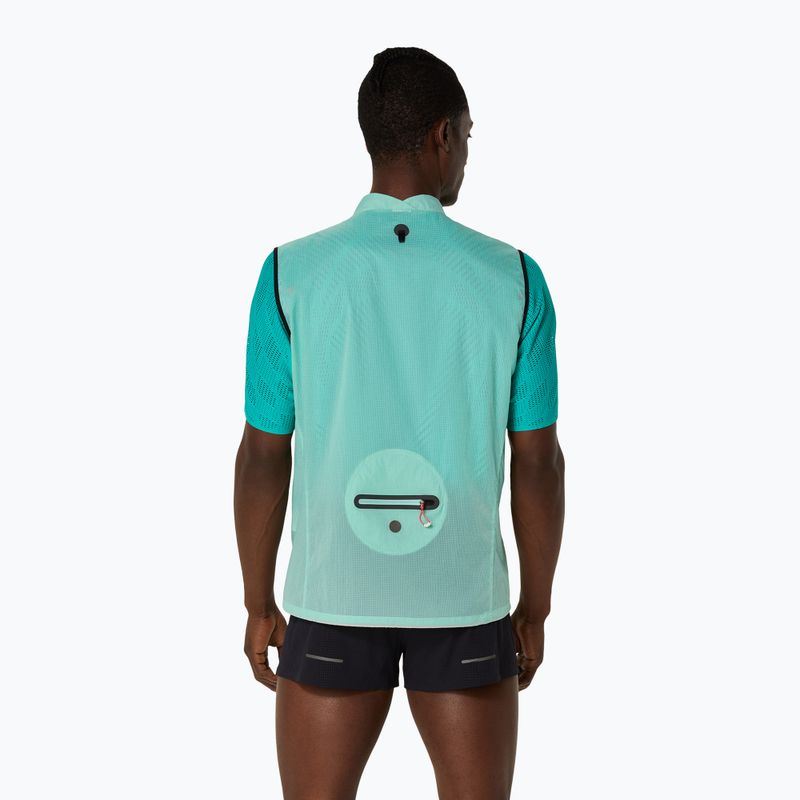 Bărbați Asics Metarun Packable alergare fără mâneci oasis verde 3