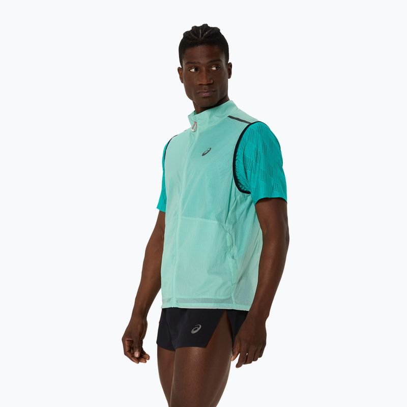 Bărbați Asics Metarun Packable alergare fără mâneci oasis verde 4