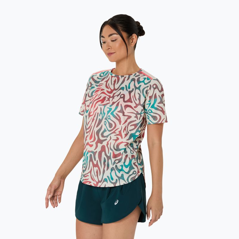 Tricou de alergare pentru femei ASICS Road All Over Print Top birch 4
