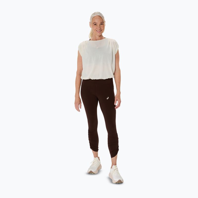 Colanți de alergare pentru femei ASICS Nagino Run Adjustable Tight coffee 2