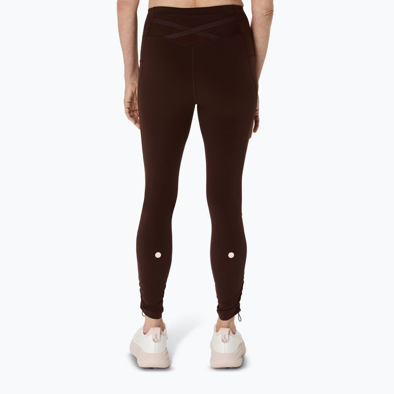 Colanți de alergare pentru femei ASICS Nagino Run Adjustable Tight coffee 3