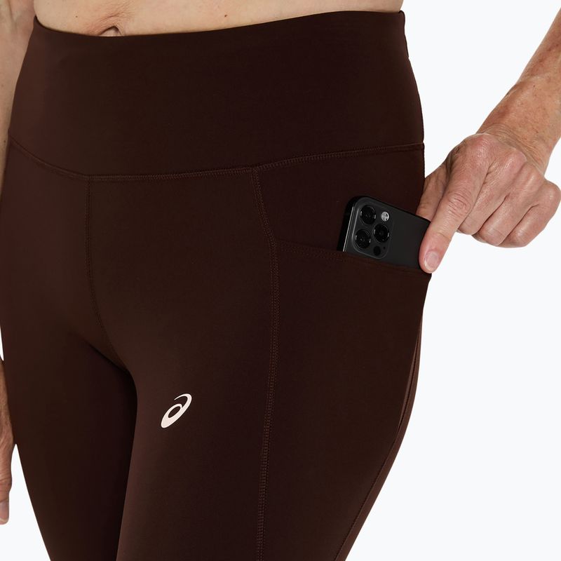 Colanți de alergare pentru femei ASICS Nagino Run Adjustable Tight coffee 5