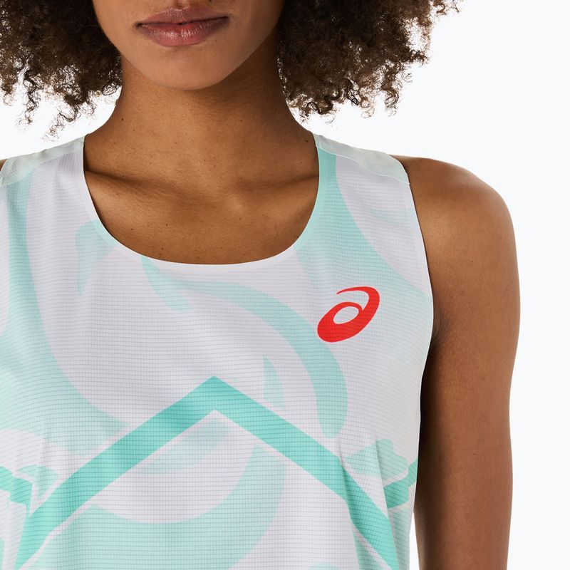 Tricou de alergare pentru femei ASICS Light Knit Singlet soothing sea 4