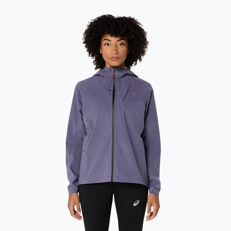 Geacă de alergare pentru femei ASICS Metarun Waterproof greyish purple