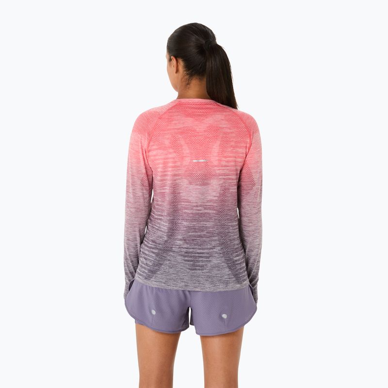 Longsleeve de alergare pentru femei ASICS Seamless coral reef/greyish purple 3