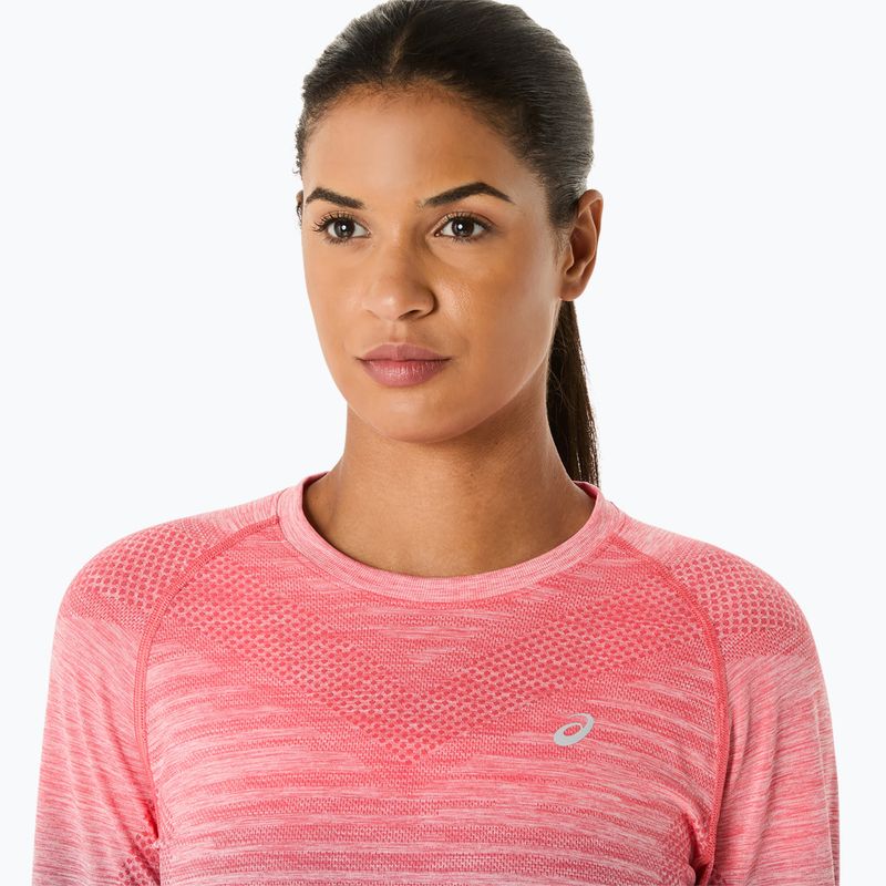 Longsleeve de alergare pentru femei ASICS Seamless coral reef/greyish purple 5