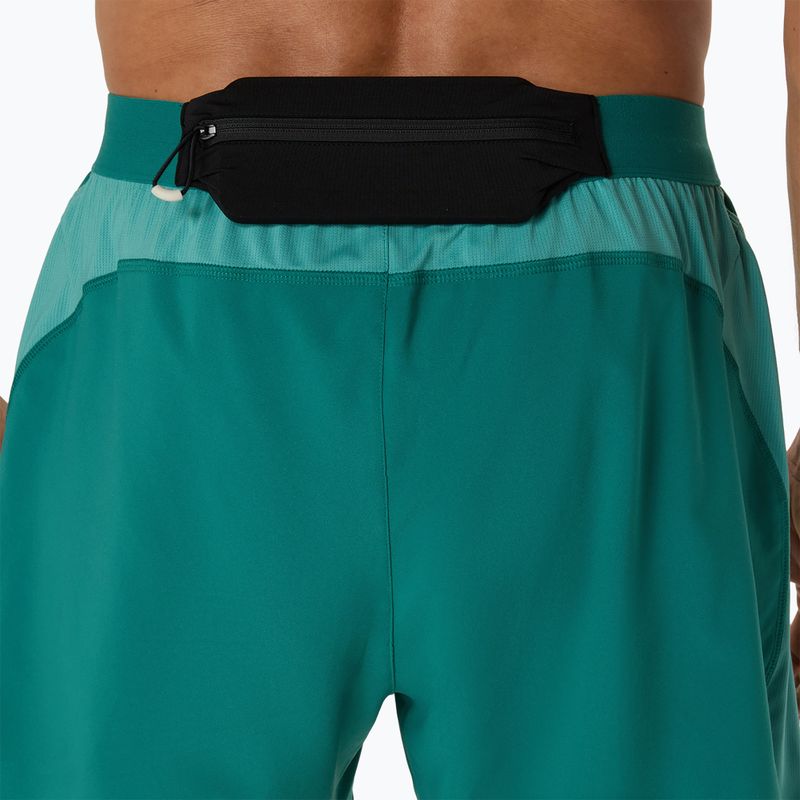 Pantaloni scurți de alergare pentru bărbați ASICS Road 2N1 5IN rainy lake/light teal 7