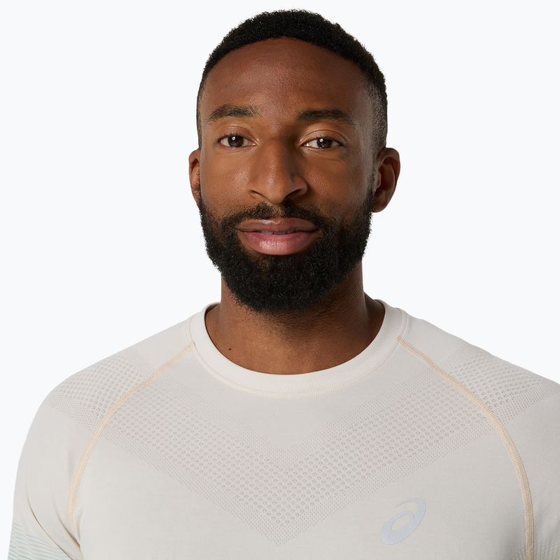 Longsleeve de alergare pentru bărbați ASICS Seamless birch/oasis green 5