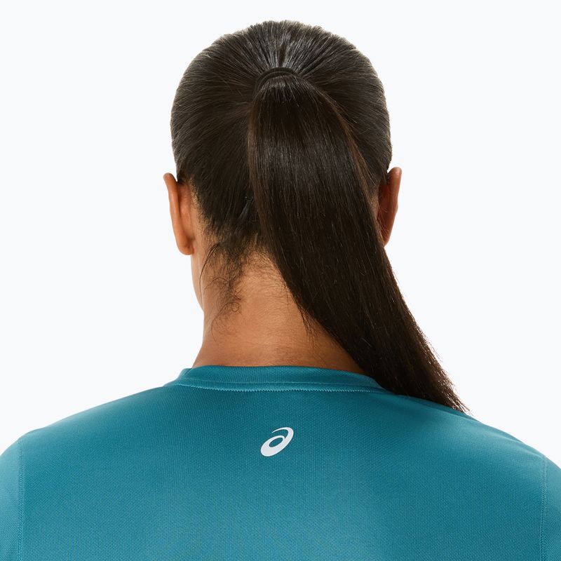 Tricou de alergare pentru femei ASICS Fujitrail Logo atlantis blue 5