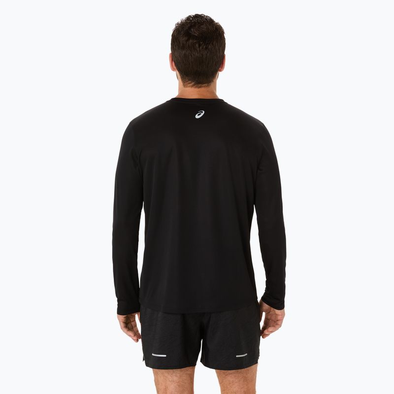 Longsleeve de alergare pentru bărbați ASICS Fujitrail Logo performance black/carbon/coral reefl 3