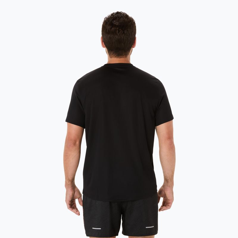 Tricou de alergare pentru bărbați ASICS Fujitrail Logo performance black/carbon/coral reef 3