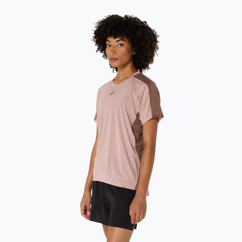 Tricou de alergare pentru femei ASICS Fujitrail Elite Top neutral pink/taupe grey 4