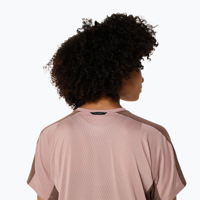 Tricou de alergare pentru femei ASICS Fujitrail Elite Top neutral pink/taupe grey 6