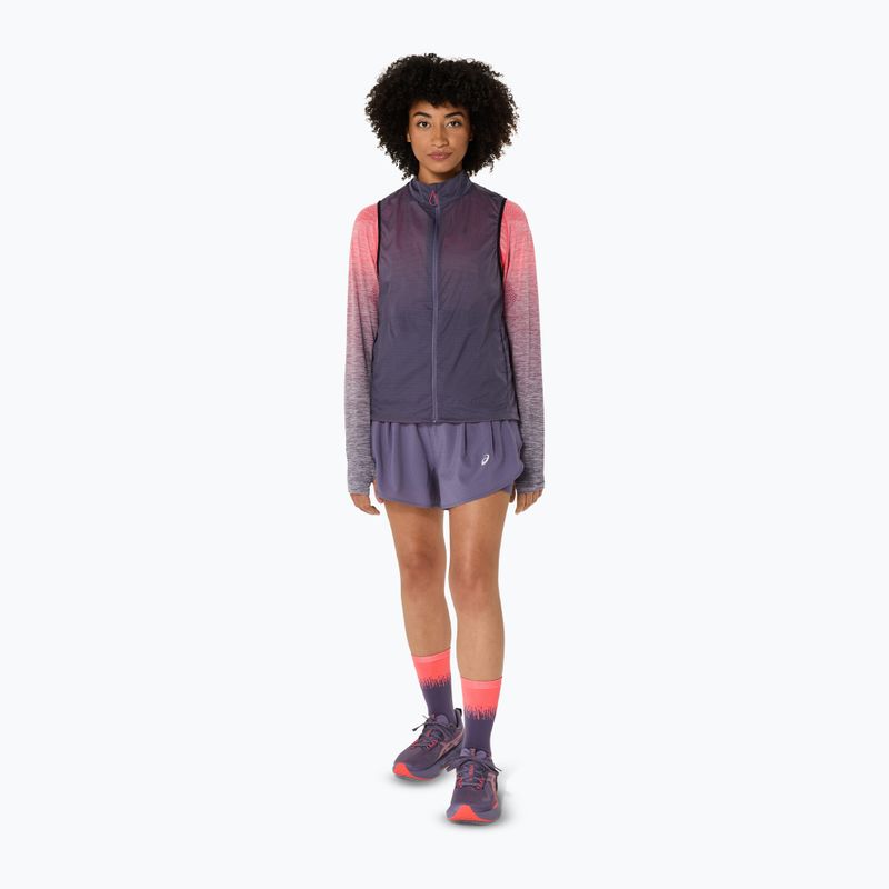 ASICS femei de alergare fără mâneci Metarun Packable gri violet 2