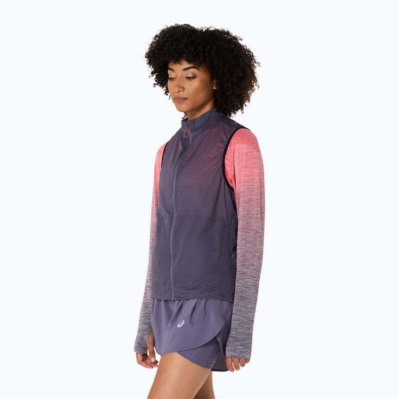 ASICS femei de alergare fără mâneci Metarun Packable gri violet 4