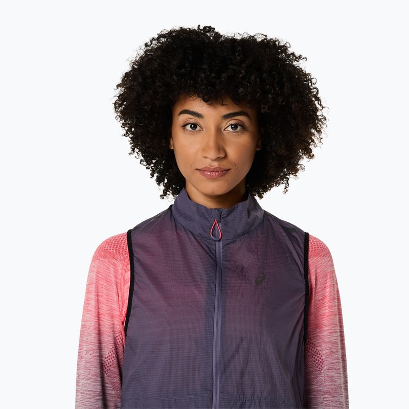 ASICS femei de alergare fără mâneci Metarun Packable gri violet 5