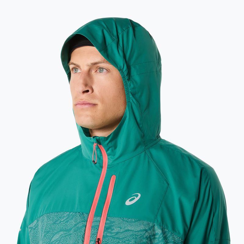 Geacă de alergare pentru bărbați ASICS Fujitrail Packable rainy lake/birch 5