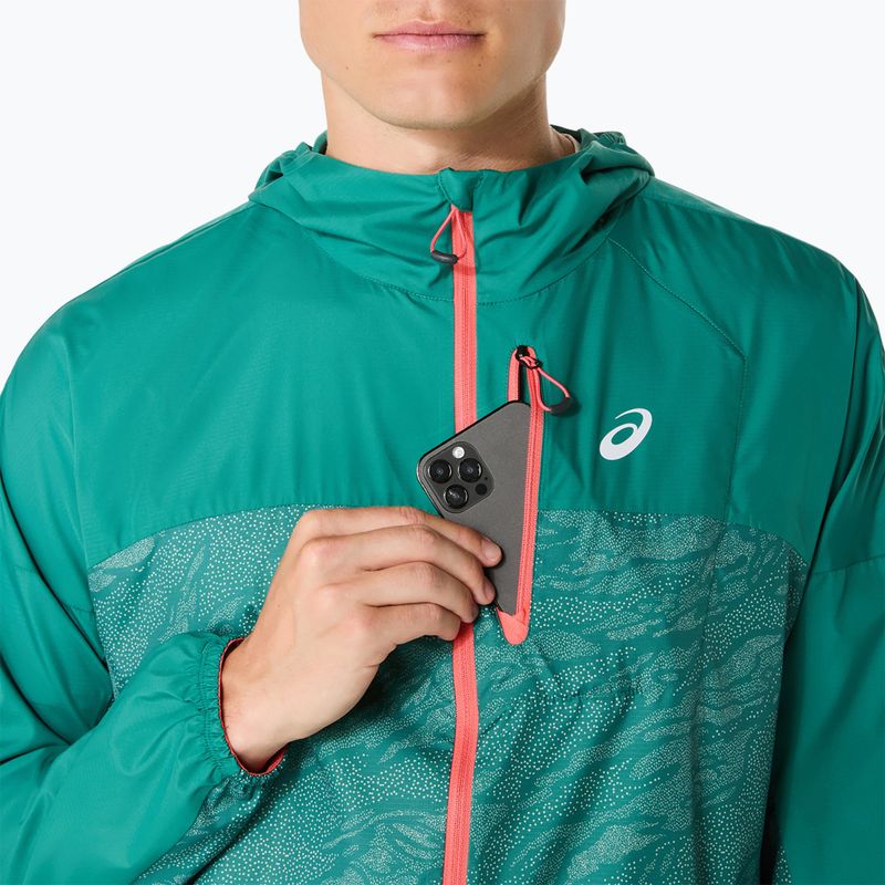 Geacă de alergare pentru bărbați ASICS Fujitrail Packable rainy lake/birch 8