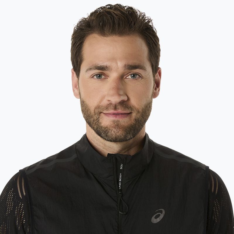 ASICS bărbați Metarun Packable Gilet performanță negru alergare fără mâneci 3