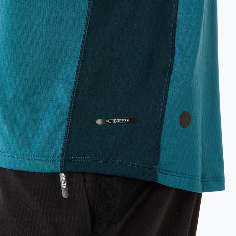 Tricou de alergare pentru bărbați ASICS Fujitrail Elite Top atlantis blue/saxon green 8