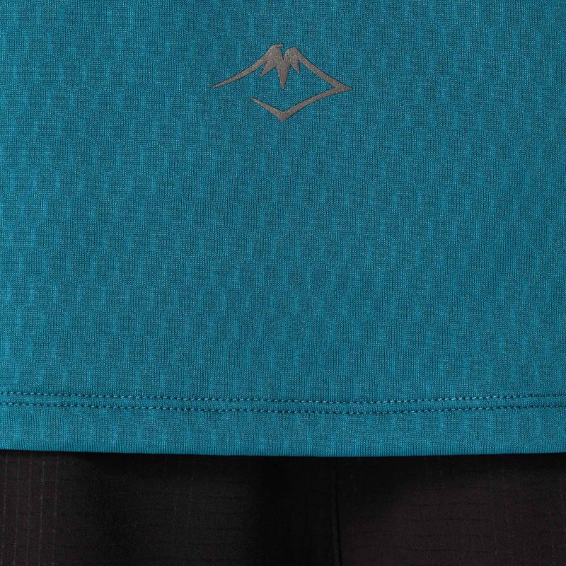 Tricou de alergare pentru bărbați ASICS Fujitrail Elite Top atlantis blue/saxon green 9