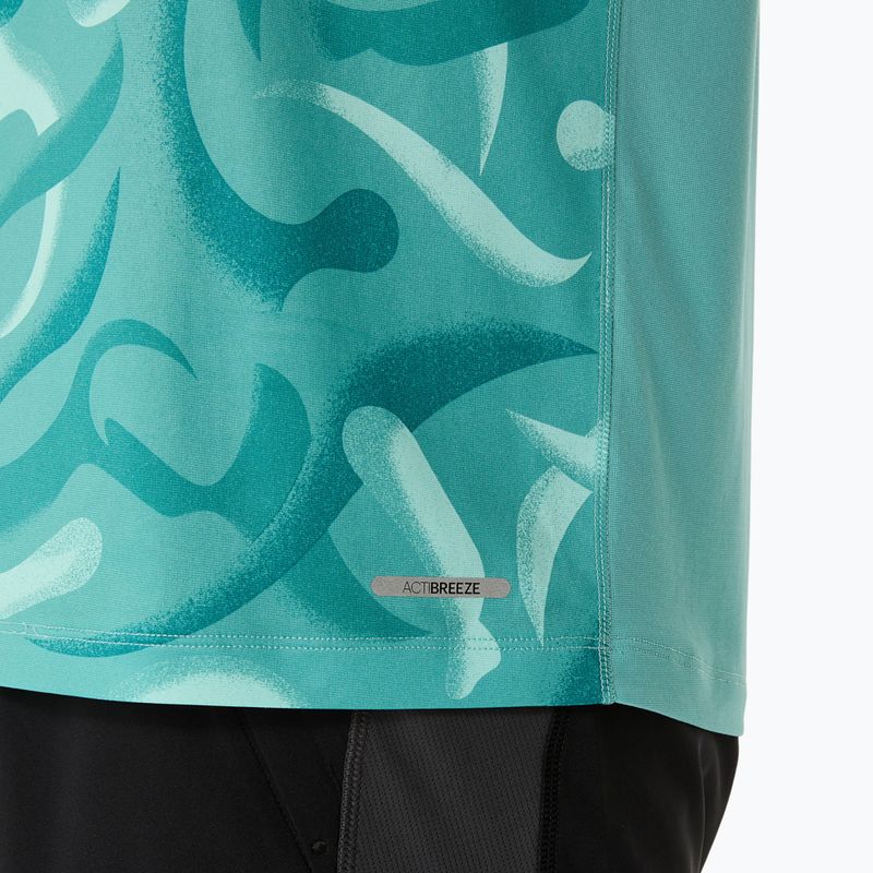 Tricou de alergare pentru bărbați ASICS Road Lite-Show light teal 6