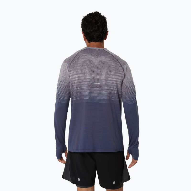 Longsleeve de alergare pentru bărbați ASICS Seamless lavender grey/indigo fog 3